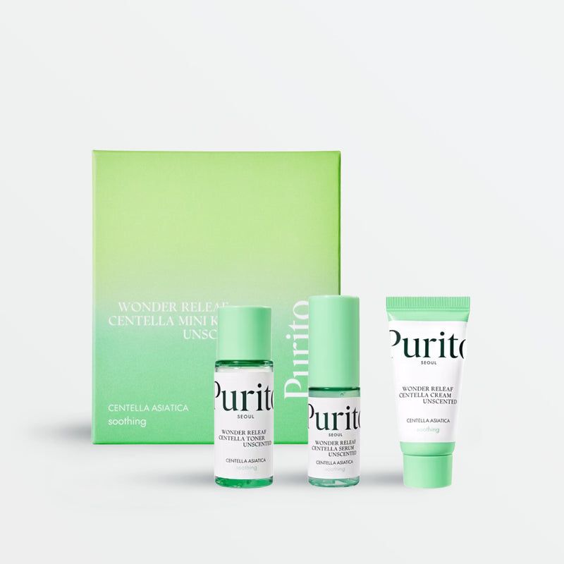 PURITO SEOUL- SET DE VIAJE DE LA LÍNEA SIN FRAGANCIA CENTELLA UNSCENTED MINI [3 PRODUCTOS]