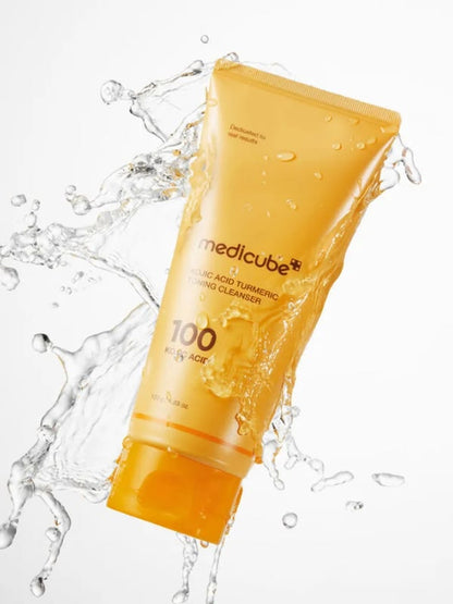 MEDICUBE - KOJIC ACID TURMERIC TONING CLEANSER [120G]