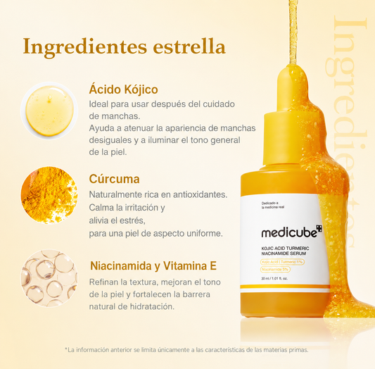 MEDICUBE - EN CÁPSULAS DE ÁCIDO KÓJICO Y CÚRCUMA [30ML]