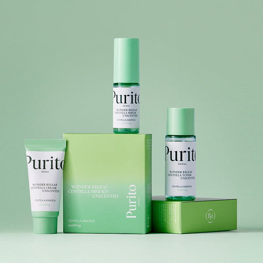 PURITO SEOUL- SET DE VIAJE DE LA LÍNEA SIN FRAGANCIA CENTELLA UNSCENTED MINI [3 PRODUCTOS]